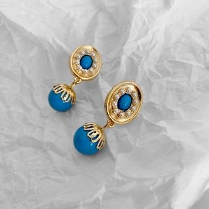 silverlià Trendy Fashion Retro Vintage Drop Holiday Gold Color Earrings